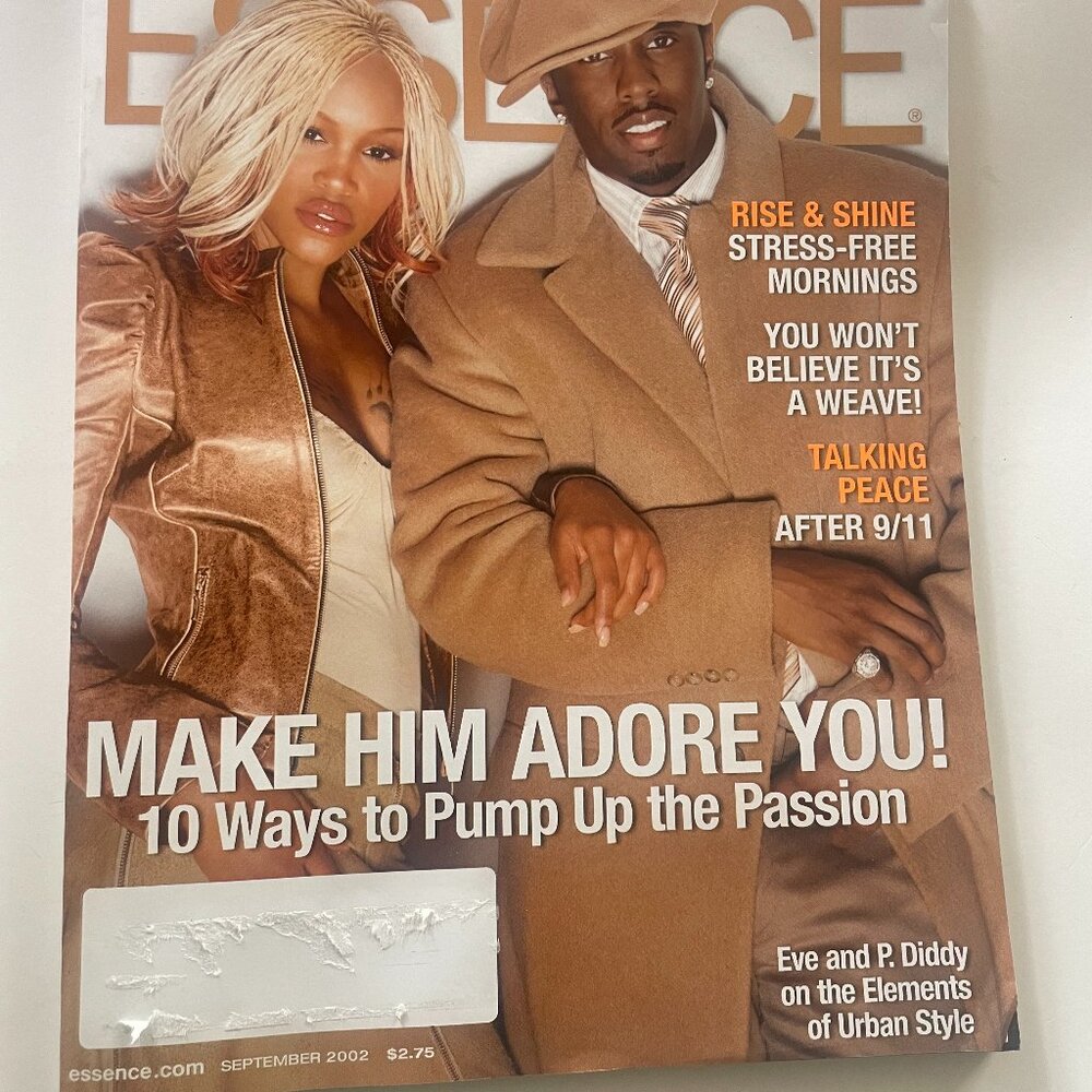Essence Vintage Magazine - Eve & P. Diddy, September 2002.
